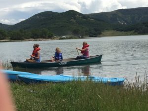 Canoeing at Kolob Resevoir